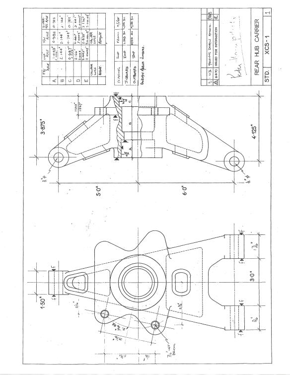 Elden FF Rear Hub A Arm drawing